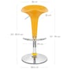 Gloss Coco Bar Stool Yellow