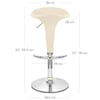 Gloss Coco Bar Stool Cream