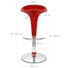 Gloss Coco Bar Stool Red