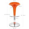 Gloss Coco Bar Stool Orange