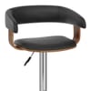 Orlando Bar Stool Black & Walnut