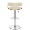 Orlando Bar Stool Cream & Walnut