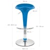 Gloss Coco Bar Stool Blue