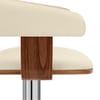 Orlando Bar Stool Cream & Walnut