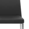 Faith Brushed Chair Black Faux Leather