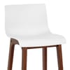 Drift Walnut & White Bar Stool