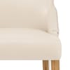 Magna Oak & Cream Faux Leather Stool