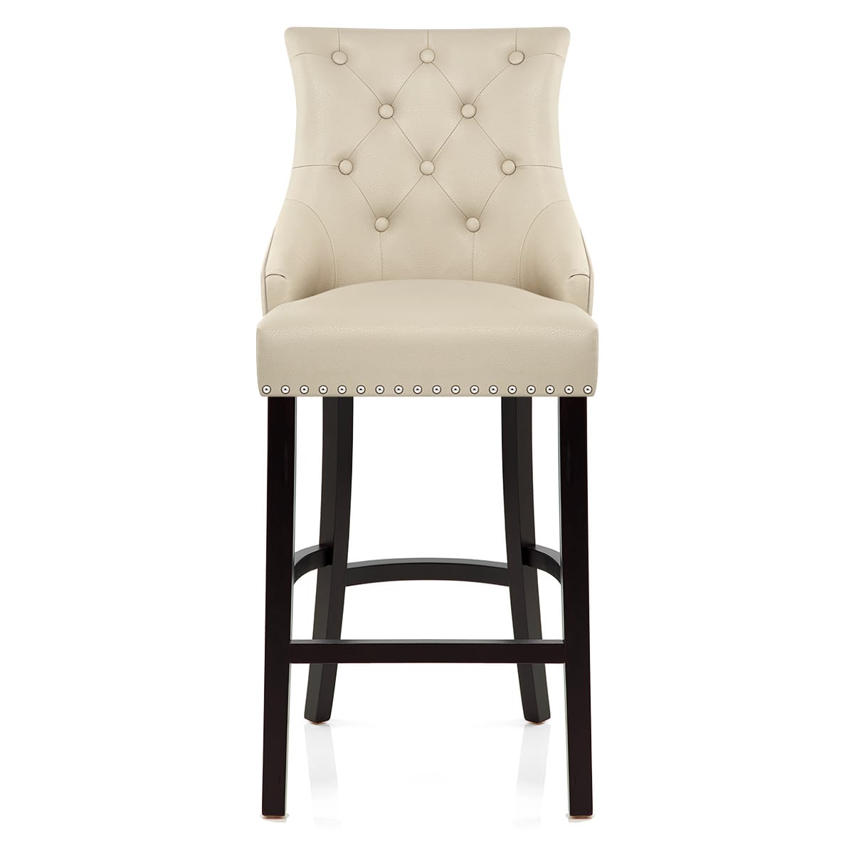 Ascot Bar Stool Cream Leather Atlantic Shopping