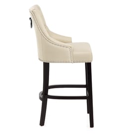 Ascot Bar Stool Cream Leather