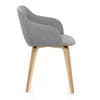 Harley Dining Chair Light Grey Fabric