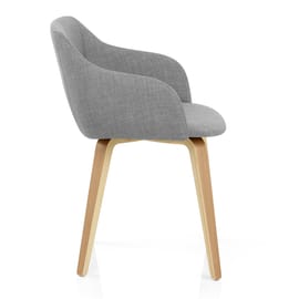 Harley Dining Chair Light Grey Fabric