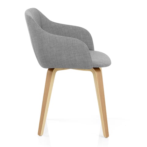 Harley Dining Chair Light Grey Fabric