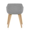 Harley Dining Chair Light Grey Fabric