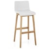 Wave Bar Stool White