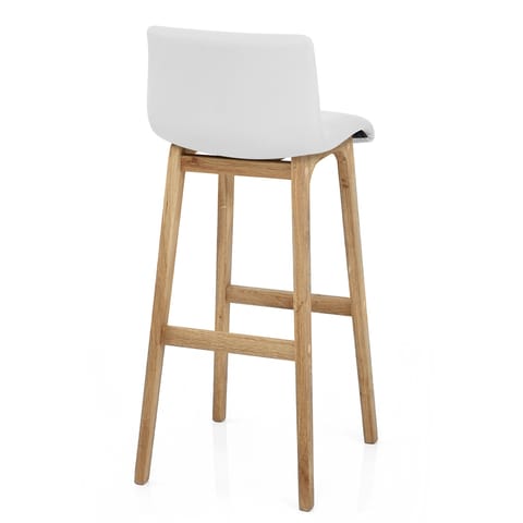 Wave Bar Stool White