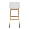 Wave Bar Stool White