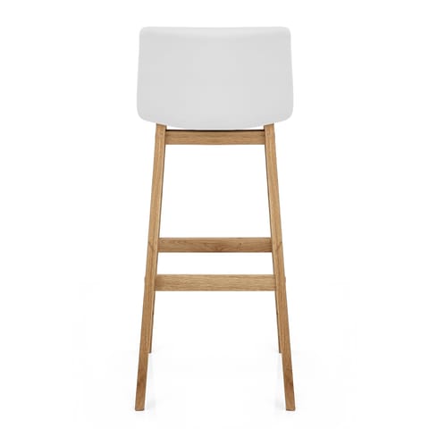Wave Bar Stool White