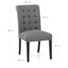 Thornton Dining Chair Charcoal Fabric