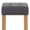 Oliver Oak Stool Charcoal Fabric