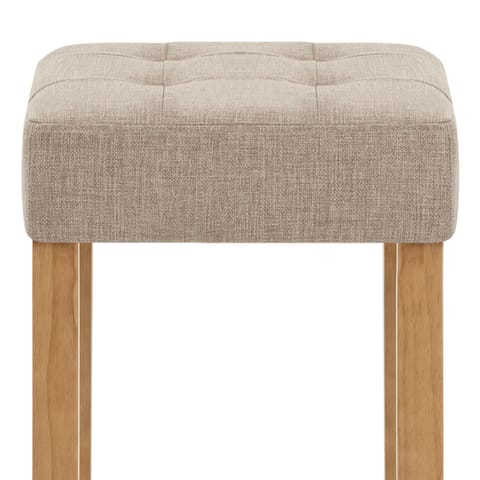 Oliver Oak Stool Tweed Fabric