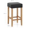 Oliver Oak Bar Stool Black