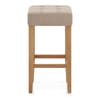 Oliver Oak Stool Tweed Fabric