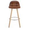 Sole Wooden Stool Antique Brown