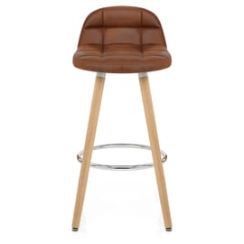 Sole Wooden Stool Antique Brown
