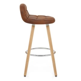 Sole Wooden Stool Antique Brown