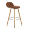Sole Wooden Stool Antique Brown