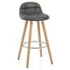 Sole Wooden Stool Grey