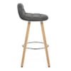Sole Wooden Stool Grey