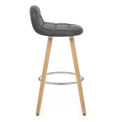 Sole Wooden Stool Grey