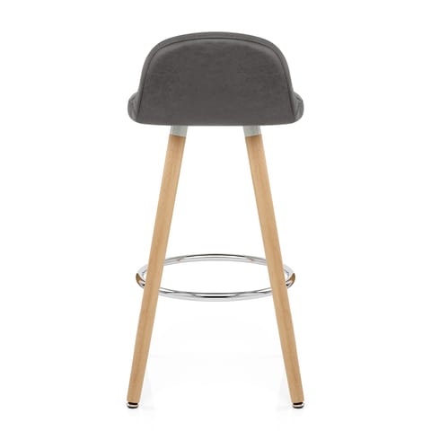 Sole Wooden Stool Grey