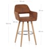 Kite Wooden Stool Antique Brown