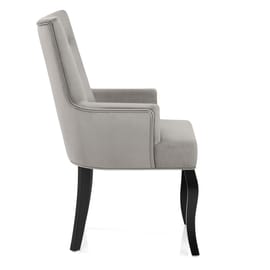 Fleur Chair Grey Velvet