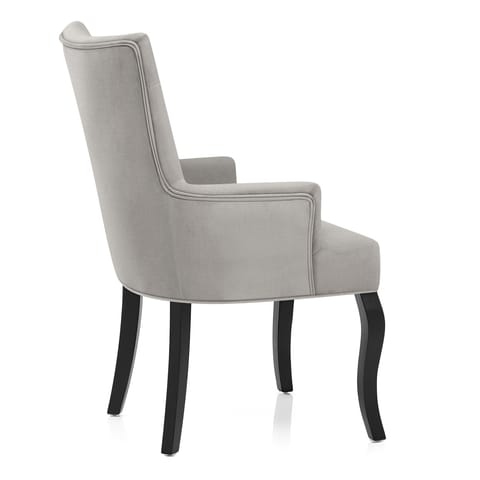 Fleur Chair Grey Velvet