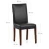 Chicago Walnut Dining Chair Black