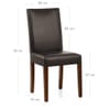 Chicago Walnut Dining Chair Brown