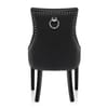 Ascot Dining Chair Black Leather