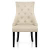 Ascot Dining Chair Cream Leather