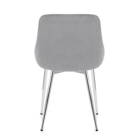 Aston Dining Chair Grey Velvet