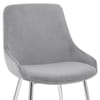 Aston Dining Chair Grey Velvet