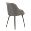 Fusion Wooden Chair Grey Velvet
