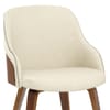 Fusion Walnut Chair Cream