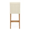 Tetbury Oak Bar Stool Cream Leather