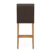 Tetbury Oak Bar Stool Brown Leather