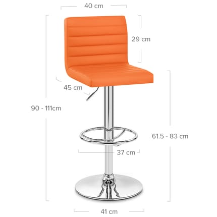 Mint Bar Stool Orange Dimensions