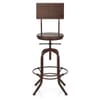 Lathe Wooden Stool Antique Copper