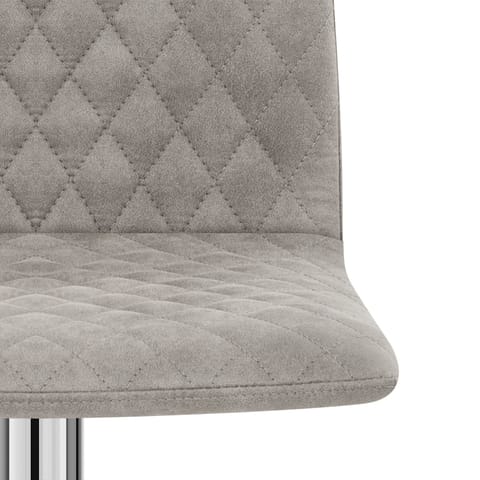 Atlanta Stool Grey Suede